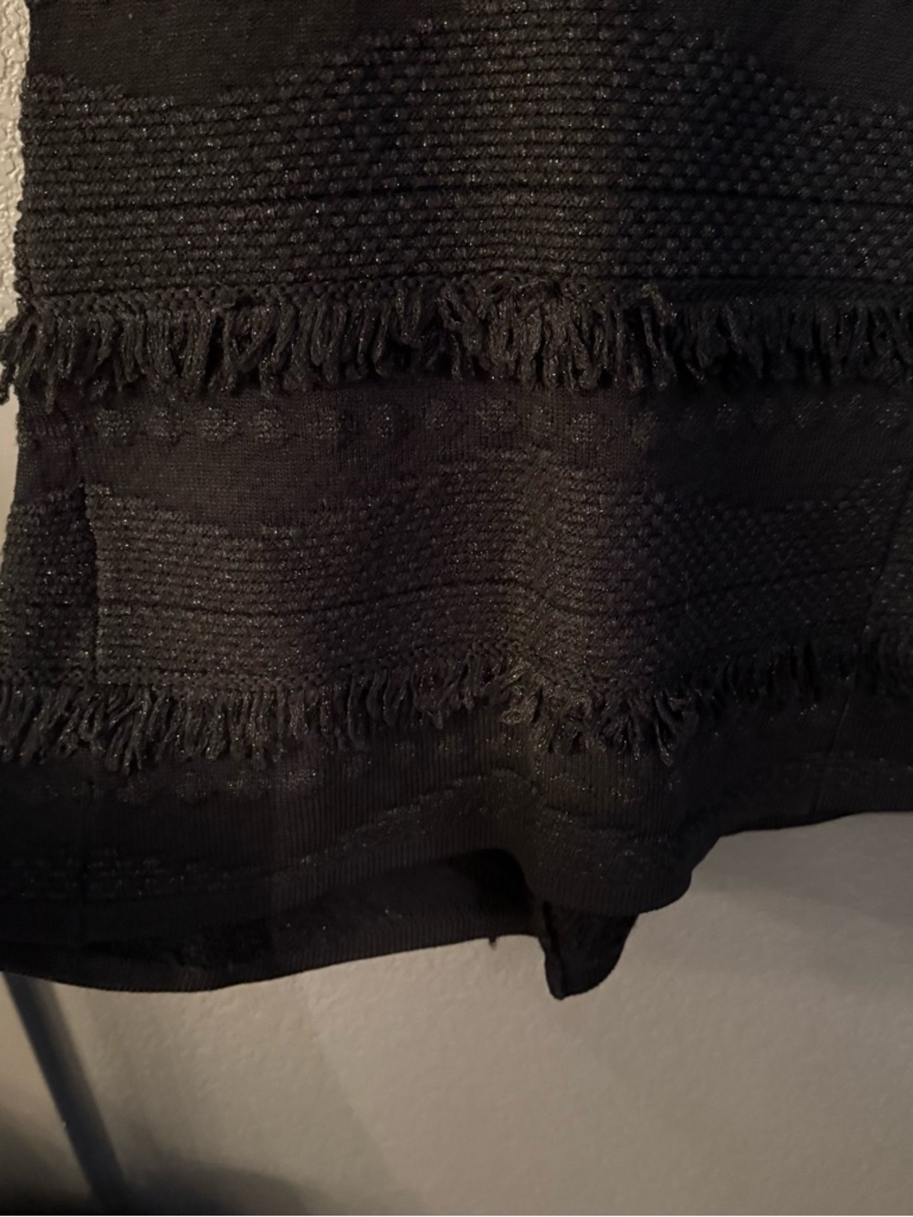 ALICE MCCALL • new flame Black Fringe Knit Maxi Skirt - size 2 - Picture 2 of 8